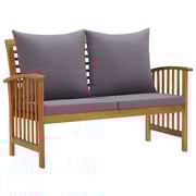 vidaXL 4 Piece Garden Lounge Set with Cushions Solid Acacia Wood vidaXL 4 Piece Garden Lounge Set with Cushions Solid Acacia Wood