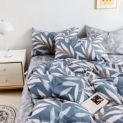 Luna Home – King Size 6 Pieces Bedding Set Without Filler, Classy Leaves Design Luna Home – King Size 6 Pieces Bedding Set Without Filler, Classy Leaves Design