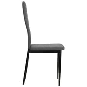 vidaXL Dining Chairs 2 pcs Light Grey Fabric vidaXL Dining Chairs 2 pcs Light Grey Fabric