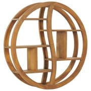 Vidaxl Yin Yang Wall Shelf 80x17.5x80 Cm Solid Teak Wood Vidaxl Yin Yang Wall Shelf 80x17.5x80 Cm Solid Teak Wood
