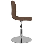 Vidaxl Swivel Dining Chairs 2 Pcs Brown Fabric Vidaxl Swivel Dining Chairs 2 Pcs Brown Fabric