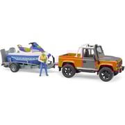 Bruder Land Rover Defender Pick up with Trailer/Personal Water Scaled Bruder Land Rover Defender Pick up with Trailer/Personal Water Scaled