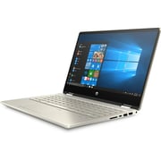 HP Pavilion x360 14-DH1036NE Convertible Touch Laptop - Core i5 1.6GHz 8GB 512GB 2GB Win10 14inch FHD Gold English/Arabic Keyboard HP Pavilion x360 14-DH1036NE Convertible Touch Laptop - Core i5 1.6GHz 8GB 512GB 2GB Win10 14inch FHD Gold English/Arabic Keyboard