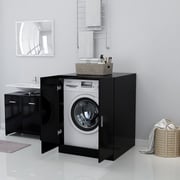 Vidaxl Washing Machine Cabinet Black 71x71.5x91.5 Cm Vidaxl Washing Machine Cabinet Black 71x71.5x91.5 Cm
