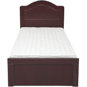 Galaxy Design Wooden Single Bed with Headboard Wenge Brown Size 190 x 90 x 70cm - Gdf-19090
