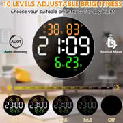 Budi DS-6630 LED Multi Color Wall Clock Budi DS-6630 LED Multi Color Wall Clock