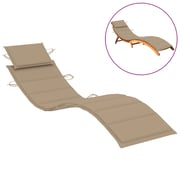 vidaXL Sun Lounger Cushion Beige 186x58x3 cm vidaXL Sun Lounger Cushion Beige 186x58x3 cm