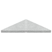 vidaXL Umbrella Weight Plates 4 pcs Grey Granite Triangular 60 kg vidaXL Umbrella Weight Plates 4 pcs Grey Granite Triangular 60 kg