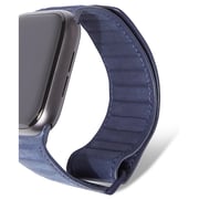 Decoded 38-40mm Leather Magnetic Traction Strap For Apple Watch Blue