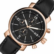 Fossil Men's Rhett Chronograph Black Leather Watch Bq1008 Fossil Men's Rhett Chronograph Black Leather Watch Bq1008