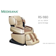 Medisana Relaxing Seat Full Body Massage Chair Apricot/Beige RS 980 Medisana Relaxing Seat Full Body Massage Chair Apricot/Beige RS 980