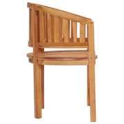 Vidaxl Banana Chairs 2 Pcs Solid Teak Wood Vidaxl Banana Chairs 2 Pcs Solid Teak Wood