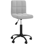 Vidaxl Swivel Office Chair Light Grey Velvet Vidaxl Swivel Office Chair Light Grey Velvet