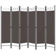 Vidaxl 6-panel Room Divider Anthracite 240x180 Cm Vidaxl 6-panel Room Divider Anthracite 240x180 Cm