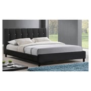 Vino Modern Queen Bed without Mattress Black Vino Modern Queen Bed without Mattress Black