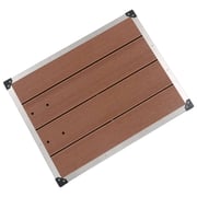 Vidaxl Outdoor Shower Tray Wpc Stainless Steel 80x62 Cm Brown Vidaxl Outdoor Shower Tray Wpc Stainless Steel 80x62 Cm Brown