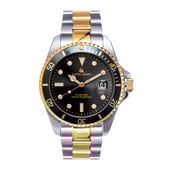 Louis Arden Men's Stainless Steel Analog Watch - LA2100M-TTG-BLK Louis Arden Men's Stainless Steel Analog Watch - LA2100M-TTG-BLK
