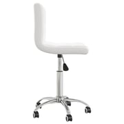 Vidaxl Swivel Office Chair White Faux Leather Vidaxl Swivel Office Chair White Faux Leather