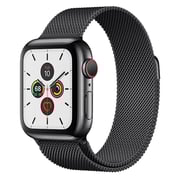 Apple Watch Series 5 GPS + Cellular 40mm Space Black Stainless Steel Case with Space Black Milanese Loop Apple Watch Series 5 GPS + Cellular 40mm Space Black Stainless Steel Case with Space Black Milanese Loop