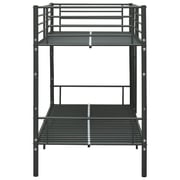 vidaXL Bunk Bed Black Metal 90x200 cm vidaXL Bunk Bed Black Metal 90x200 cm