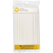 Wilton White 6-Inch Lollipop Sticks, 100-Count Wilton White 6-Inch Lollipop Sticks, 100-Count