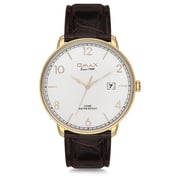 Omax Dome Series Brown Leather Analog Watch For Men DCD001G35I Omax Dome Series Brown Leather Analog Watch For Men DCD001G35I