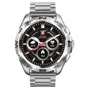 Swiss Military WCHDOM1MSIL Dom Smart Watch Silver + VICTOR1 Wireless Earbuds Swiss Military WCHDOM1MSIL Dom Smart Watch Silver + VICTOR1 Wireless Earbuds