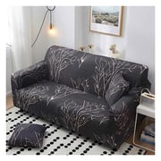 Stretchable Sofa Cover Three Seater Tree Design Fits Size between 190-230cm