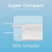Promate Power Delivery Wall Charger 15cm White