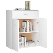 vidaXL Sideboard White 60x30x75 cm Engineered Wood vidaXL Sideboard White 60x30x75 cm Engineered Wood