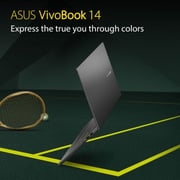 Asus Laptop - 11th Gen Core i5 2.4GHz 8GB 512GB 2GB Win10 14inch FHD Black English/Arabic Keyboard K413EQ EB349T (2021) Middle East Version