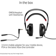 HP X7Z95AA OMEN SteelSeries Headset Black/Red HP X7Z95AA OMEN SteelSeries Headset Black/Red