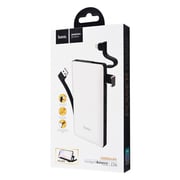 Hoco Ample Energy Power Bank 10000mAh With Built In Lightning Cable - White Hoco Ample Energy Power Bank 10000mAh With Built In Lightning Cable - White