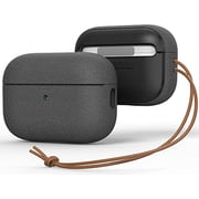 VRS Design Modern for Airpods Pro 2nd Generation case (2022) Airpods Pro 2 case cover with Leather Strap - Sandstone