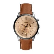 Fossil Neutra Chronograph Brown Leather Analog Men Watch FS5627