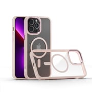 Moxedo Magnetic Protective Case 360 Protection Clear Case Hard PC with Built-in Strong Magnets Compatible with MagSafe Designed for iPhone 12/12 Pro 6.1 inch (Pink) Moxedo Magnetic Protective Case 360 Protection Clear Case Hard PC with Built-in Strong Magnets Compatible with MagSafe Designed for iPhone 12/12 Pro 6.1 inch (Pink)