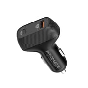 Promate 33W USB-C Car Charger with 20W USB Type-C PD and Qualcomm QC 3.0 USB Port, DriveGear-33W Promate 33W USB-C Car Charger with 20W USB Type-C PD and Qualcomm QC 3.0 USB Port, DriveGear-33W
