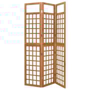 Vidaxl 3-panel Room Divider/trellis Solid Fir Wood 121x180.5 Cm Vidaxl 3-panel Room Divider/trellis Solid Fir Wood 121x180.5 Cm
