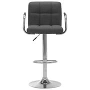 Vidaxl Bar Stools 2 Pcs Dark Grey Fabric Vidaxl Bar Stools 2 Pcs Dark Grey Fabric