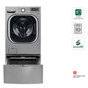 LG TWINWash F0K1CHK2T2 + F70E1UDNK12 22.5 kg /11 kg Mini Top Load Fully Automatic Washer LG TWINWash F0K1CHK2T2 + F70E1UDNK12 22.5 kg /11 kg Mini Top Load Fully Automatic Washer