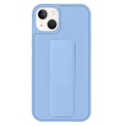 Margoun case for iPhone 14 Max with Hand Grip Foldable Magnetic Kickstand Wrist Strap Finger Grip Cover 6.7 inch Light Blue
