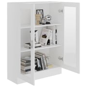 vidaXL Vitrine Cabinet White 82.5x30.5x115 cm Engineered Wood vidaXL Vitrine Cabinet White 82.5x30.5x115 cm Engineered Wood