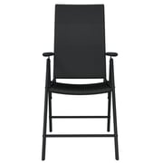 vidaXL 9 Piece Garden Dining Set Black vidaXL 9 Piece Garden Dining Set Black