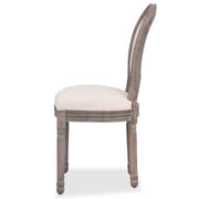 vidaXL Dining Chairs 2 pcs Linen vidaXL Dining Chairs 2 pcs Linen