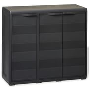 Vidaxl Garden Storage Cabinet With 2 Shelves Black Vidaxl Garden Storage Cabinet With 2 Shelves Black