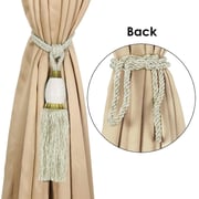 Story@Home Polyster Curtain Tie Back Home Decorative Braided Tassel Rope Tiebacks for Home Room Kitchen Door Window Set of 2, White, 23 Inch Story@Home Polyster Curtain Tie Back Home Decorative Braided Tassel Rope Tiebacks for Home Room Kitchen Door Window Set of 2, White, 23 Inch