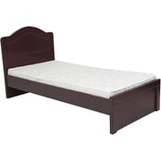 Galaxy Design Wooden Single Bed with Headboard Wenge Brown Size 190 x 90 x 70cm - Gdf-19090
