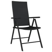 vidaXL 9 Piece Garden Dining Set Black vidaXL 9 Piece Garden Dining Set Black
