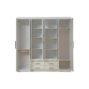 Pan Emirates Elbrus 8 Door Wardrobe With 4 Drawers White Pan Emirates Elbrus 8 Door Wardrobe With 4 Drawers White