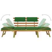 Vidaxl Garden Bench With Cushions 2-in-1 190 Cm Solid Acacia Wood Vidaxl Garden Bench With Cushions 2-in-1 190 Cm Solid Acacia Wood